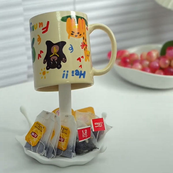 Floating Inverted Mug Holder – Creative Milk-Style Cup Stand for Unique Kitchen Decor Tudoushop