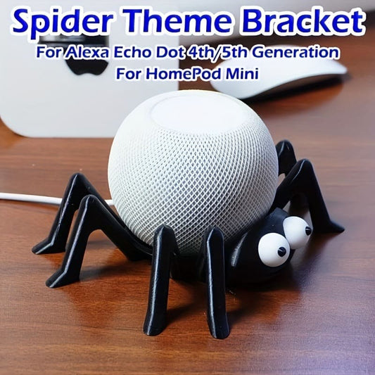 Spider-themed smart speaker stand for Alexa Echo Dot 4th/5th Gen and HomePod Mini, digital accessory, desktop display holder Tudoushop