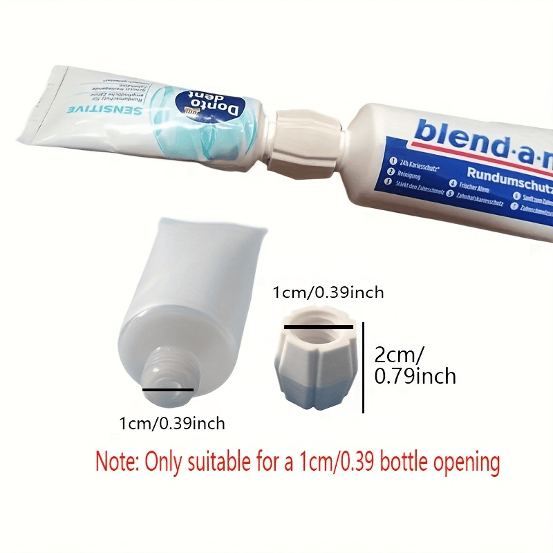 3/6pcs Plastic Toothpaste Tube and Facial Cleanser Adapter, Convenient Home Accessory for Toothpaste and Cleanser Supplements, Travel Size Tudoushop