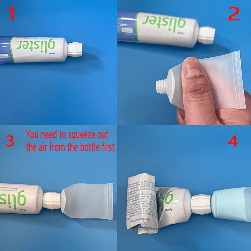 3/6pcs Plastic Toothpaste Tube and Facial Cleanser Adapter, Convenient Home Accessory for Toothpaste and Cleanser Supplements, Travel Size Tudoushop