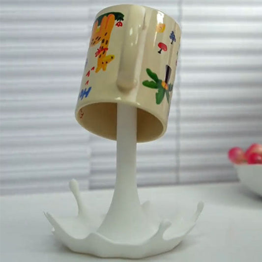 Floating Inverted Mug Holder – Creative Milk-Style Cup Stand for Unique Kitchen Decor Tudoushop
