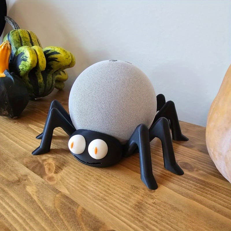 Spider-themed smart speaker stand for Alexa Echo Dot 4th/5th Gen and HomePod Mini, digital accessory, desktop display holder Tudoushop